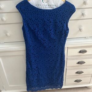 LAUREN RALPH LAUREN Blue Floral Dress— New with Tags
